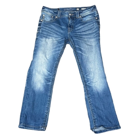 Miss Me Boyfriend Capri Denim Jeans Size 27 Style JB5547P2 - Picture 3 of 6